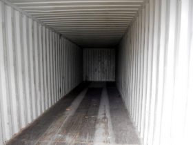 inside 40ft shipping container